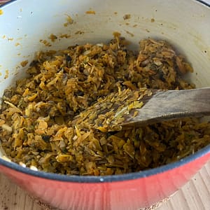 Salamander Stoves Softened Vegetables For Vegan Nut Roast Salamander Stoves Softened Vegetables For Vegan Nut Roast