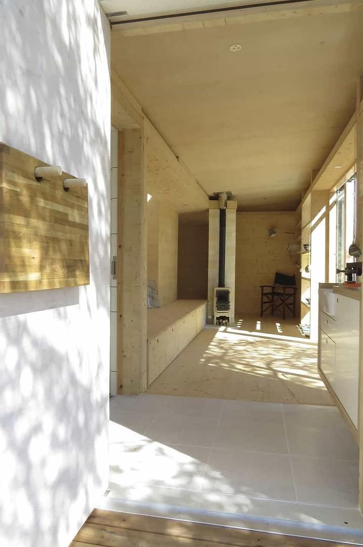 small stove off grid yoga retreat 7