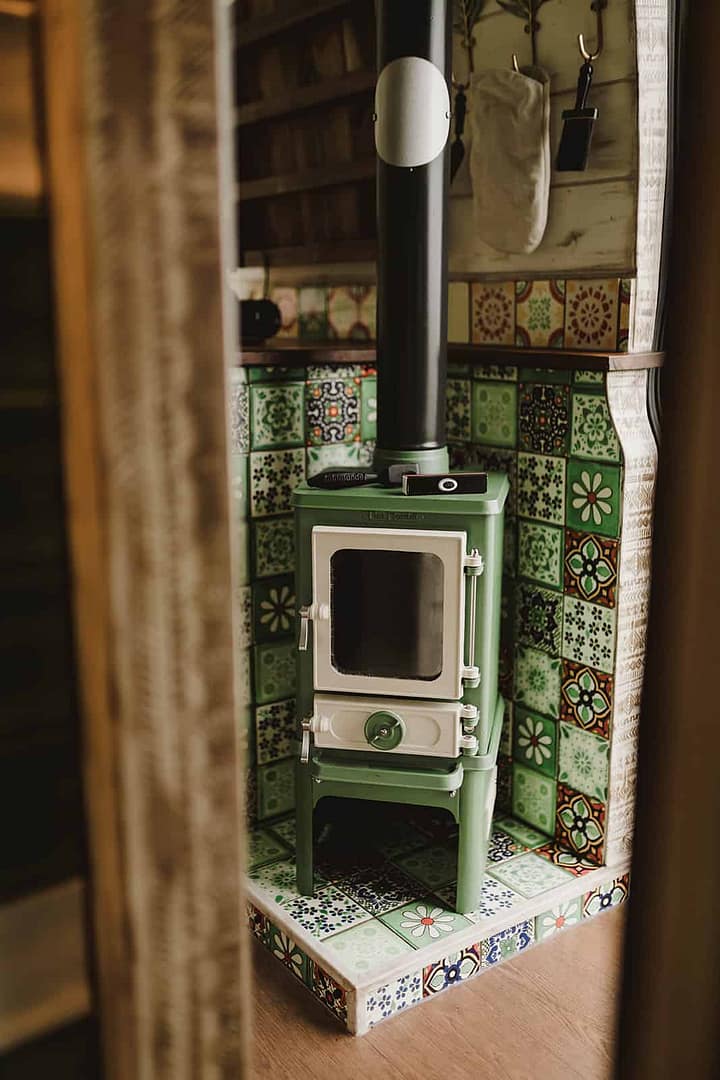 Salamander Stoves The Hobbit Small Wood Burning Stove Installed In A Supertramped Co Van Conversion Rumi 3