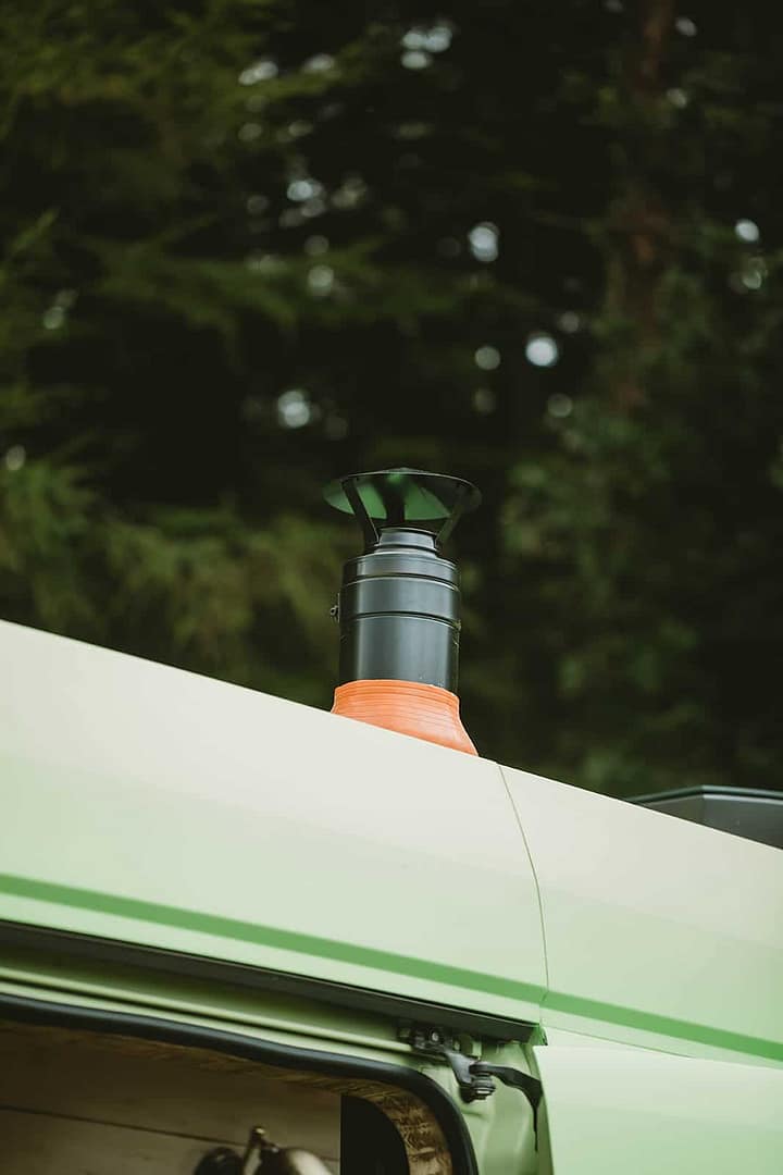 Salamander Stoves The Hobbit Small Wood Burning Stove Installed In A Supertramped Co Van Conversion Rumi 9