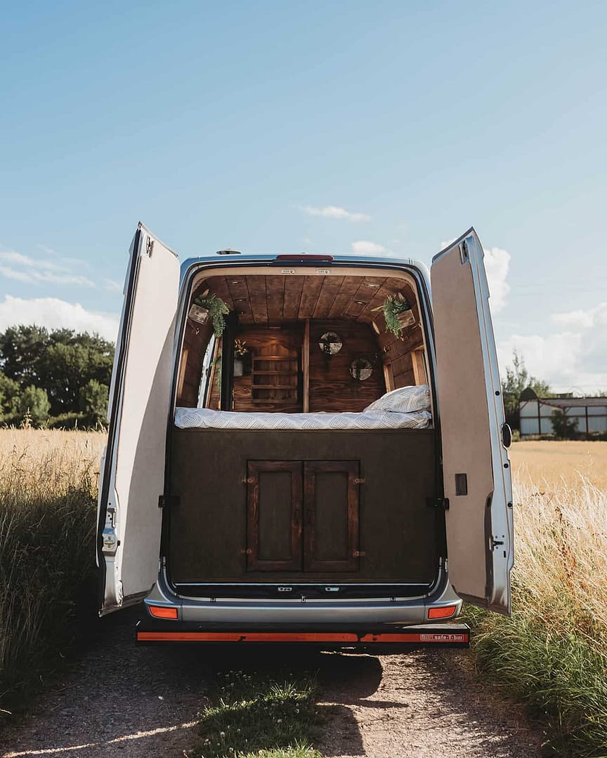 Salamander Stoves The Hobbit Small Wood Burning Stove Installed In A Supertramped Co Van Conversion Faith 7